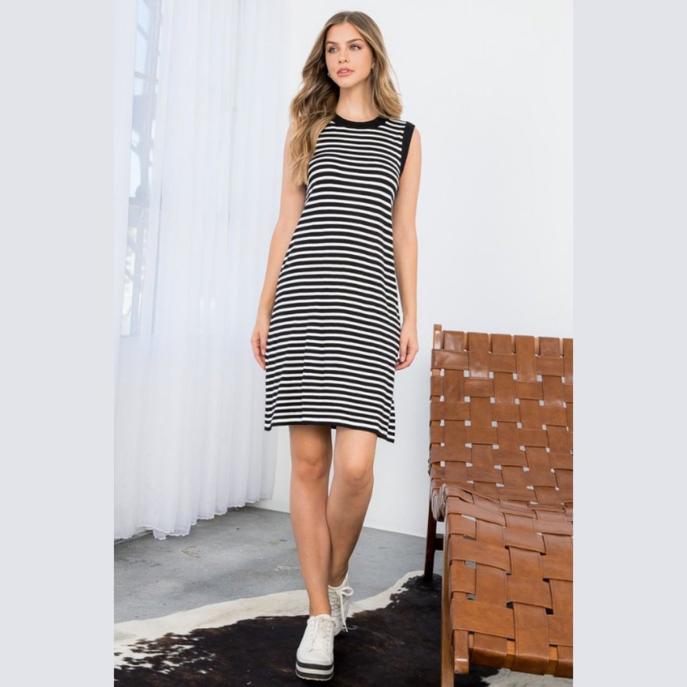 THML Stripe Tank Dress